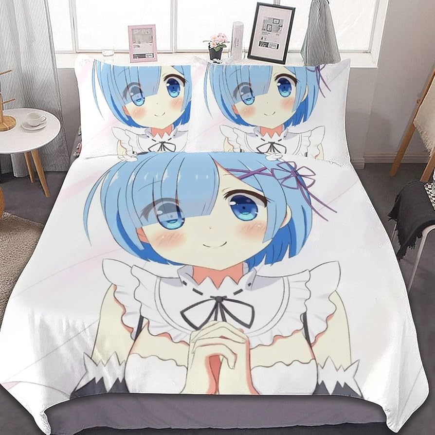 Re:ゼロから始める異世界生活 レム　シーツ Amazon｜レム Re ゼロから始める異世界生活 布団カバー3点セット